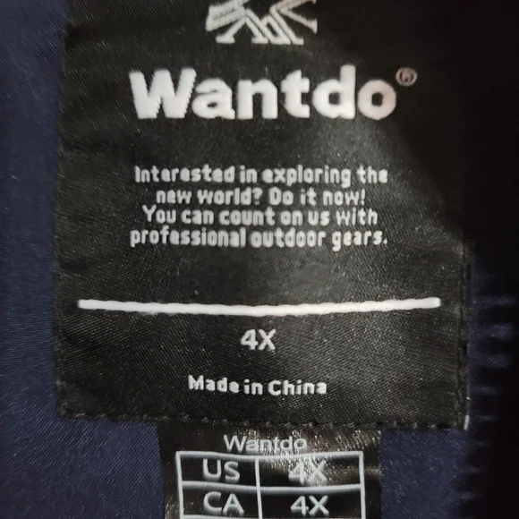 Women's Wantdo Navy Puffer Jacket - Picture 3 of 4